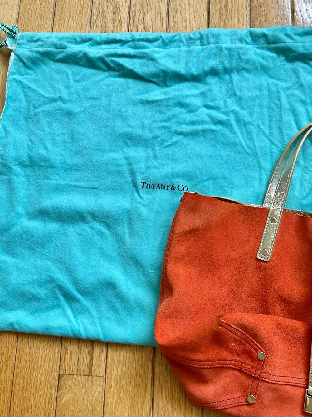 Tiffany & Co. Reversible Swede Tote - Picture 3 of 9